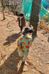 11월4주) 숲 놀이터 - 새 둥지를 만들어 아기새가 되어보았어요.
