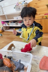 새싹반에서 적응(놀잇감 탐색후 놀이하기), 부모님과 함께 적응하기