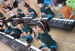 5월4주:피아노수업<비행기동요연주>&한자인성수업