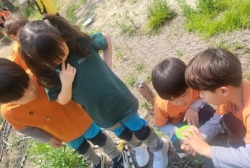 5월2주 별빛숲체험원:도룡뇽관찰과 여름곤충 아까시꽆맛보기와 개구리연못청소게임