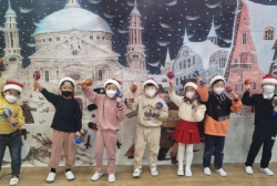 12월3.4주놀이활동:뮤지컬동화수업 캐롤부르기와 스카프썰매타기&작은발표회와 산타가 또래어린