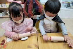 부엉이&가을나무&꽃점토