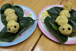 고구마경단 애벌레&유모차에 고구마 나르기&고구마줄기 토끼먹이먹이기