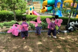 나비가되어 꽃을 찾아 물을 주어요&음악