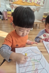 12월1주-전분으로 눈 표현하기&산타양말꾸미기